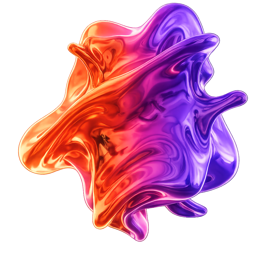 Forme abstraite aux couleurs du dégradé Eravya